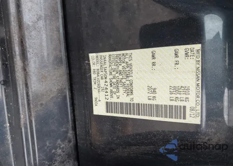 2013 Nissan Altima 2.5 Sl from USA, damaged, VIN 1N4AL3AP5DN424412